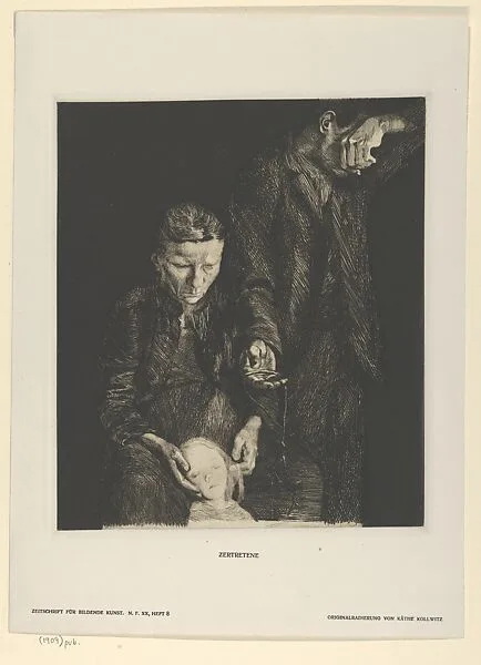 Downtrod Woman (Zertretene from Zeitschrift für Bildende Kunst) — Käthe Kollwitz
