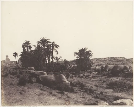Karnak (Thèbes), Avenue de Sphinx - Vue Générale Prise du Point G