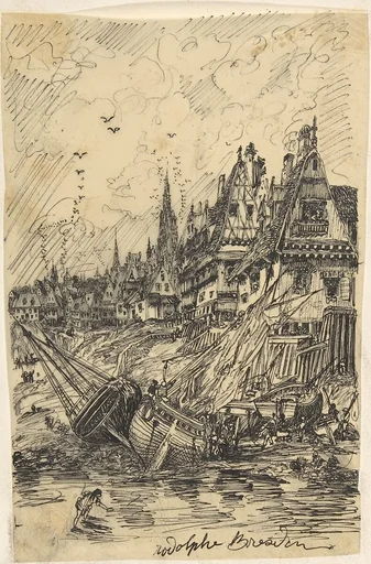 Fishing Harbor at Low Tide