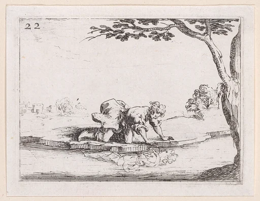 Narcisse se Mirant dans l'Eau (Narcissus Looking at Himself in the Water), from Lux Claustri ou La Lumière du Cloitre (The Light of the Cloisters), plate 22