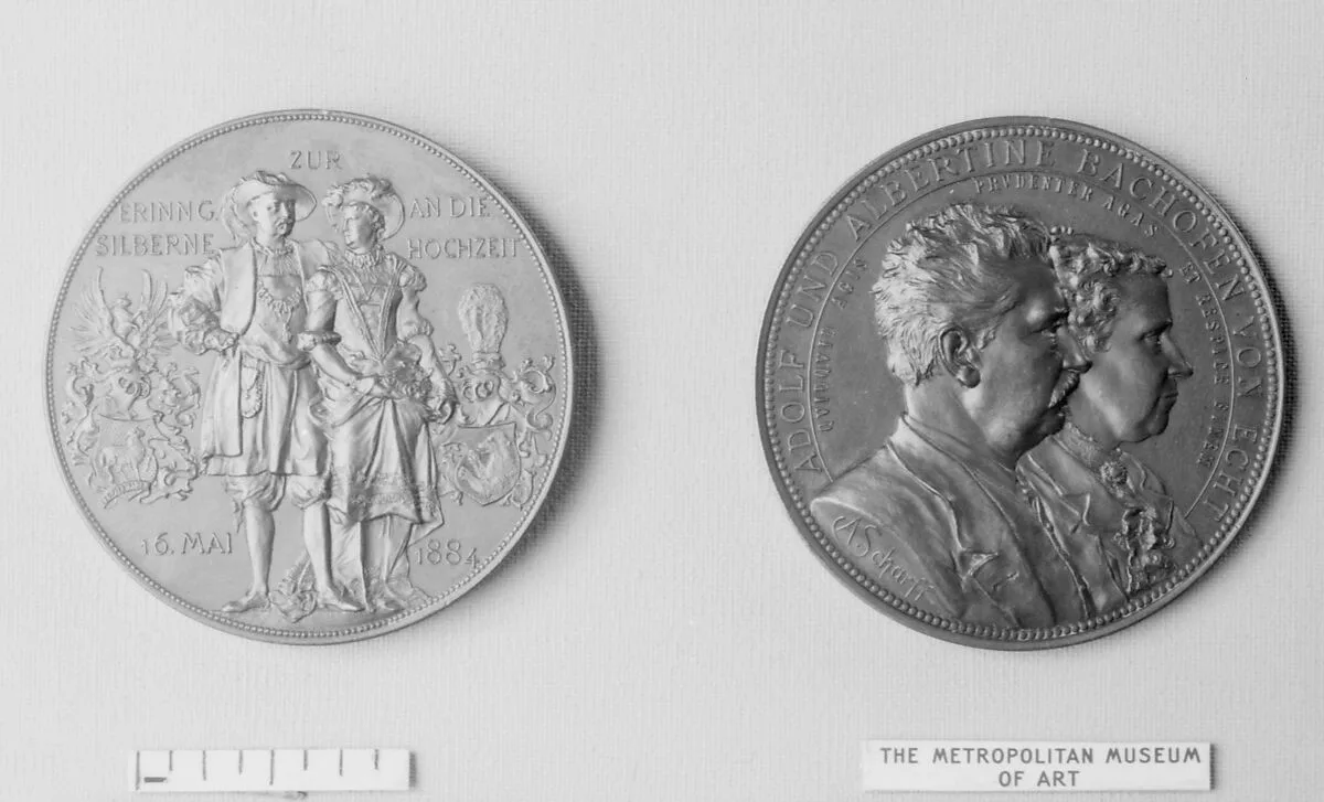 To Commemorate the Silver Wedding of Adolf and Albertine Bachofen von Echt — Anton Scharff