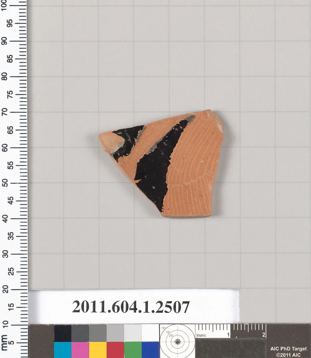 Terracotta fragment of a kylix (drinking cup) — Unknown