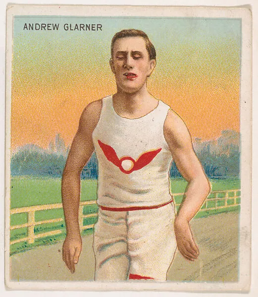 Andrew Glarner, Track and Field, from Mecca & Hassan Champion Athlete and Prize Fighter collection, 1910 — Mecca Cigarettes
