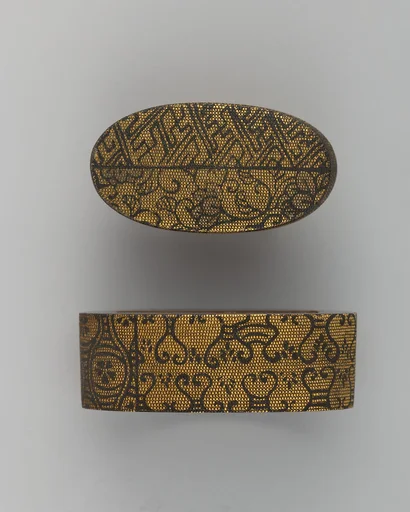 Sword-Hilt Collar and Pommel (Fuchigashira)