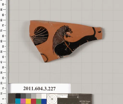 Terracotta fragment of a neck-amphora of Nicosthenic shape (jar)?