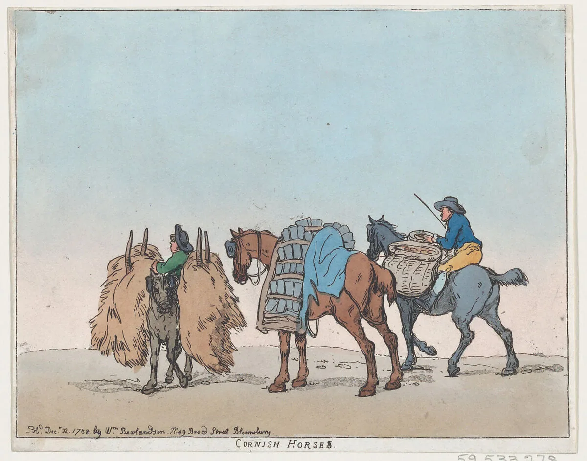 Cornish Horses — Thomas Rowlandson|William Rowlandson