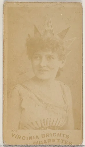 Card 673, from the Actors and Actresses series (N45, Type 5) for Virginia Brights Cigarettes