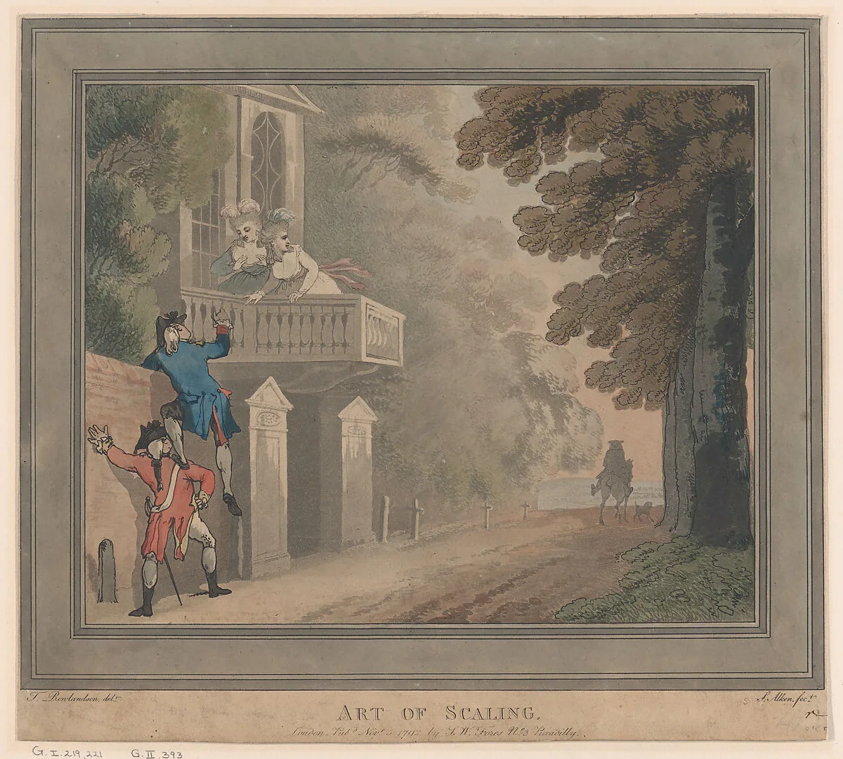 Art of Scaling — Thomas Rowlandson|S. W. Fores|Samuel Alken
