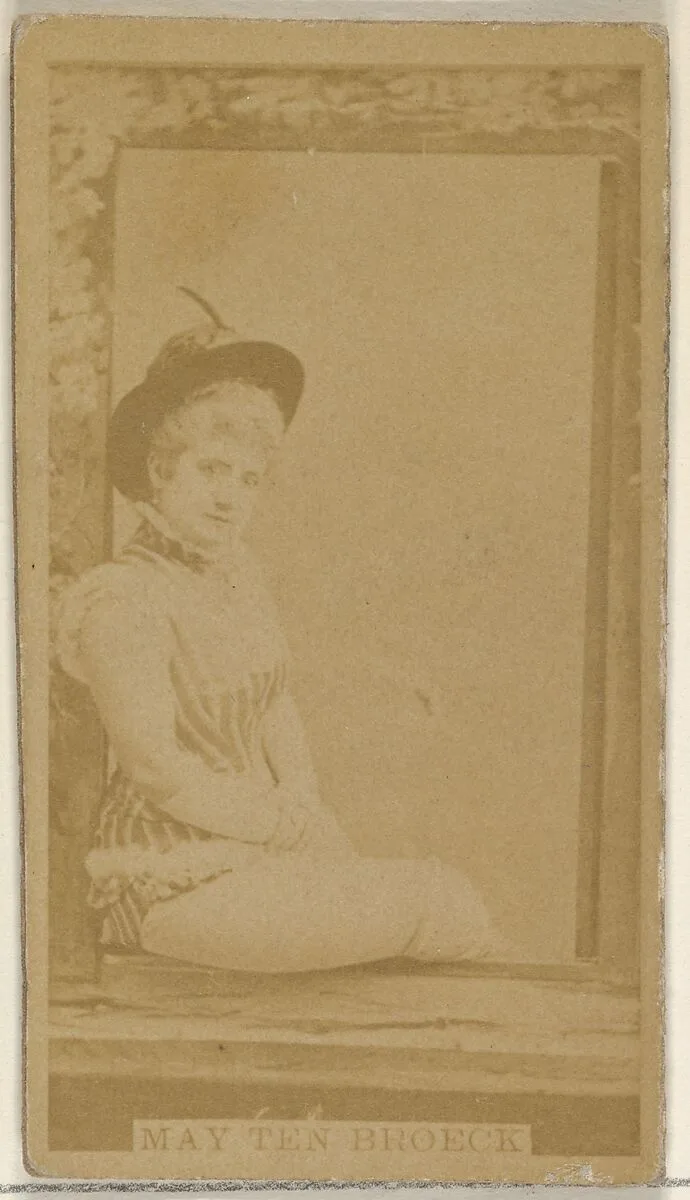 May Ten Broeck, from the Actors and Actresses series (N45, Type 8) for Virginia Brights Cigarettes — Allen & Ginter