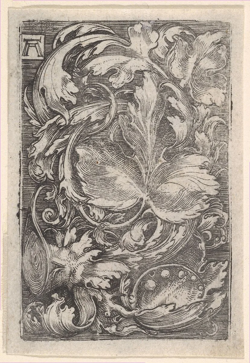 Leaf Ornament with Lilies of the Valley — Albrecht Altdorfer