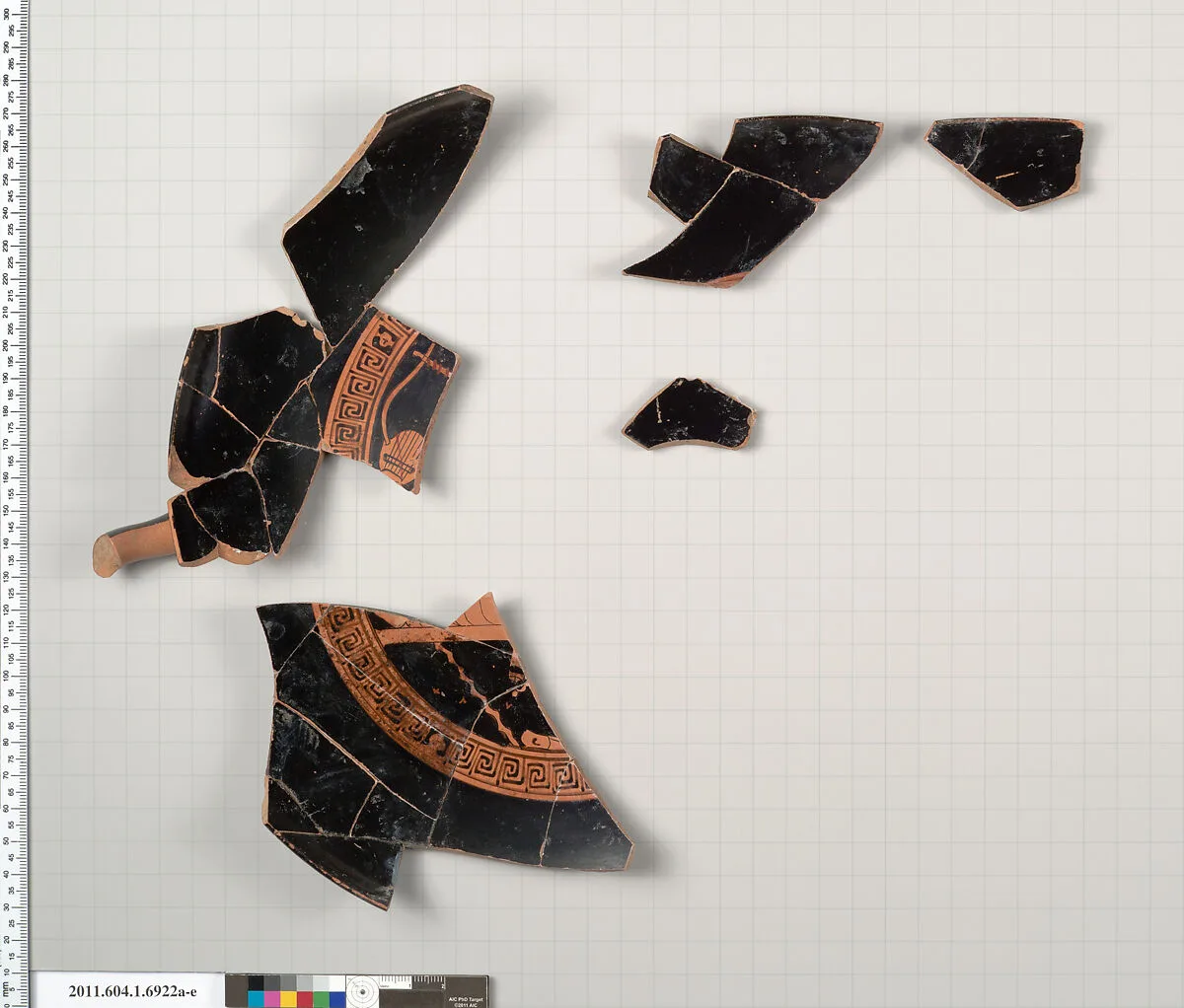 Terracotta fragments of a kylix (drinking cup) — Unknown