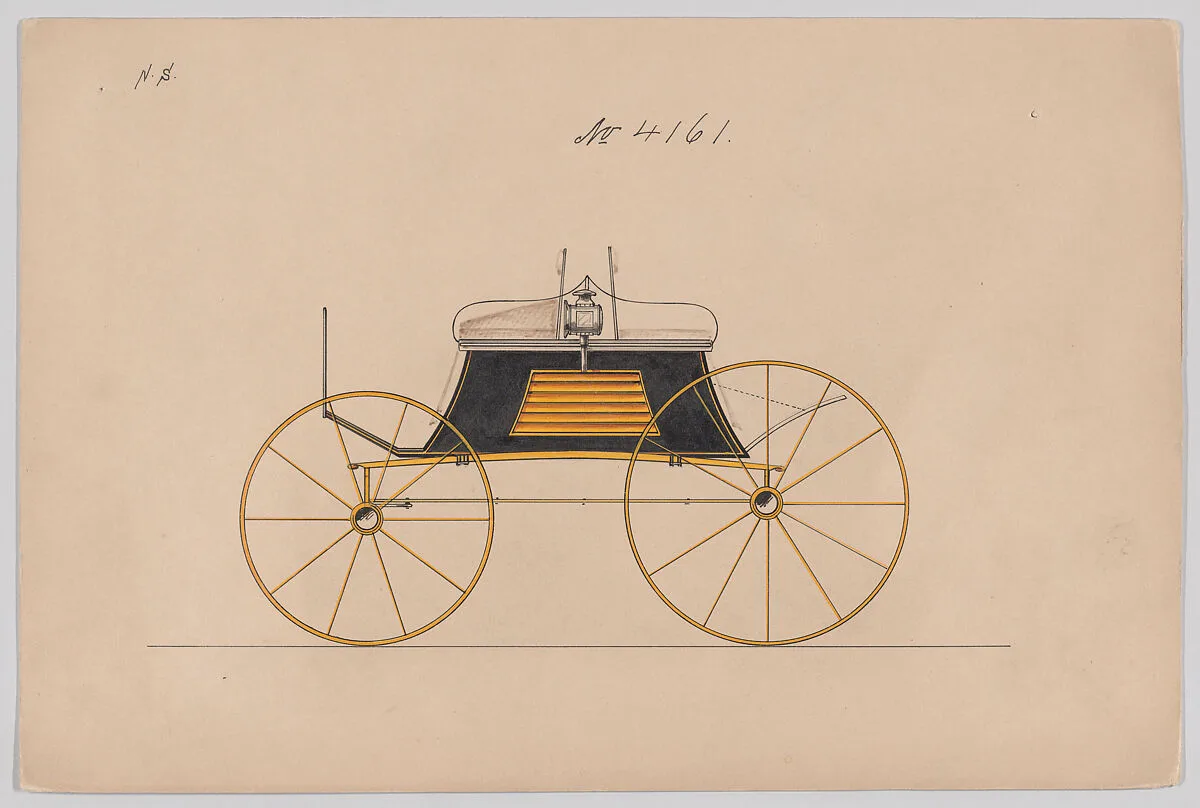 Design for Dog Cart or 2 Wheeler, no. 4161 — Brewster & Co.|Herman Stahmer