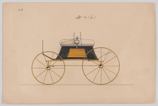 Design for Dog Cart or 2 Wheeler, no. 4161