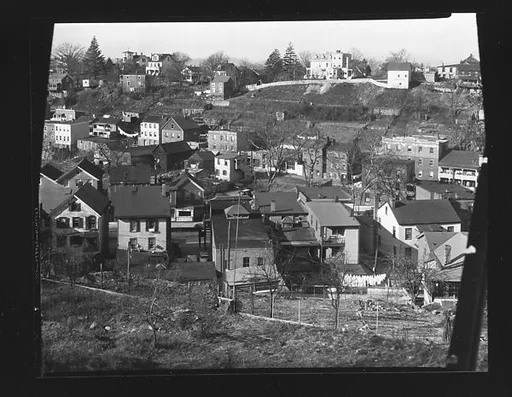 [Houses in Valley and On Hillside, Ossining, New York]
