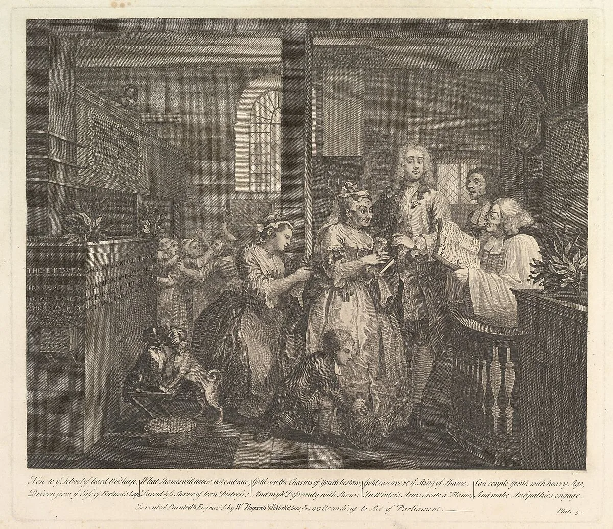 A Rake's Progress, Plate 5 — William Hogarth|Dr. John Hoadley