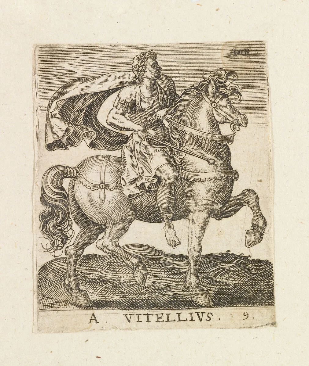 A Vitellius, from "Twelve Caesars on Horseback" — Abraham de Bruyn