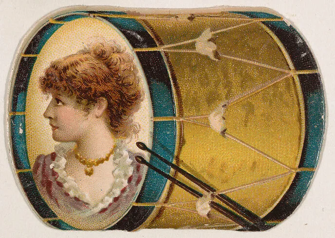 Drum, from the Novelties series (N228, Type 4) issued by Kinney Bros. — Kinney Brothers Tobacco Company