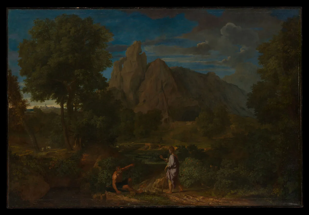 Mercury and Battus — Francisque Millet