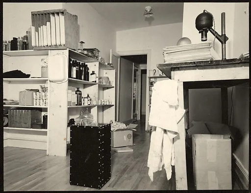 [Studio and Darkroom at 201 East 93nd Street, New York City]