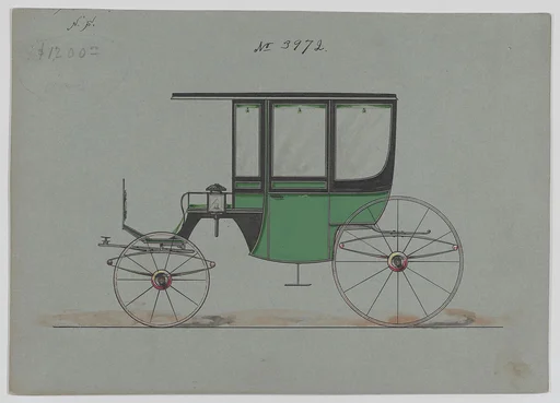 Design for 6 seat Rockaway, no. 3972