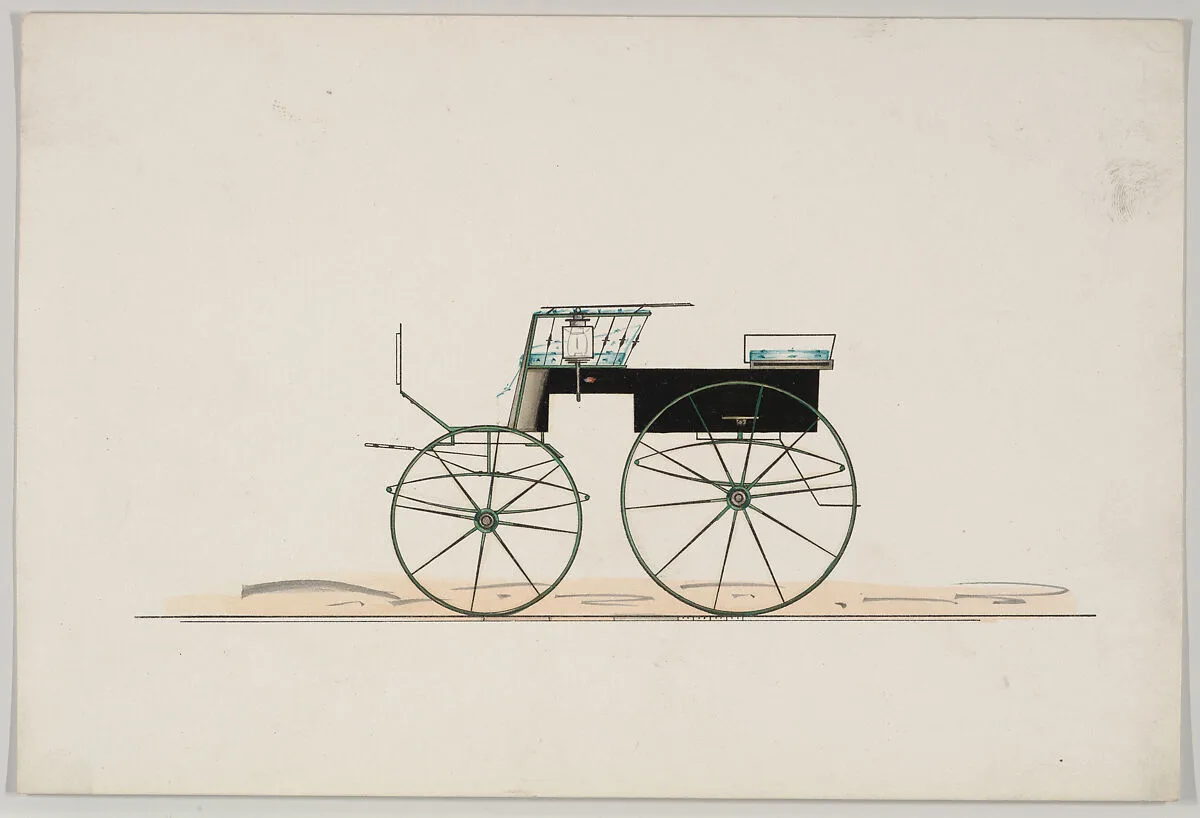 Design for 4 seat Phaeton, no top (unnumbered) — Brewster & Co.