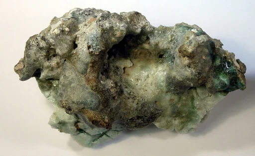 Pieces of slag from glazing process
