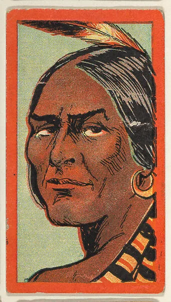 Tecumseh, from the "Indian Series" (T74), issued with Burley Cubs Cigars and Sweetbriar Cigarettes by the Booker Tobacco Company — Booker Tobacco Company, Lynchburg, Virginia