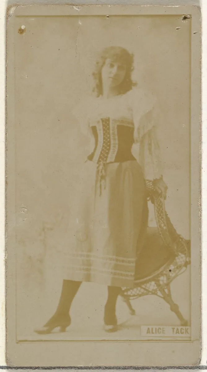 Alice Tack, from the Actors and Actresses series (N145-8) issued by Duke Sons & Co. to promote Duke Cigarettes — American Tobacco Company|W. Duke, Sons & Co.
