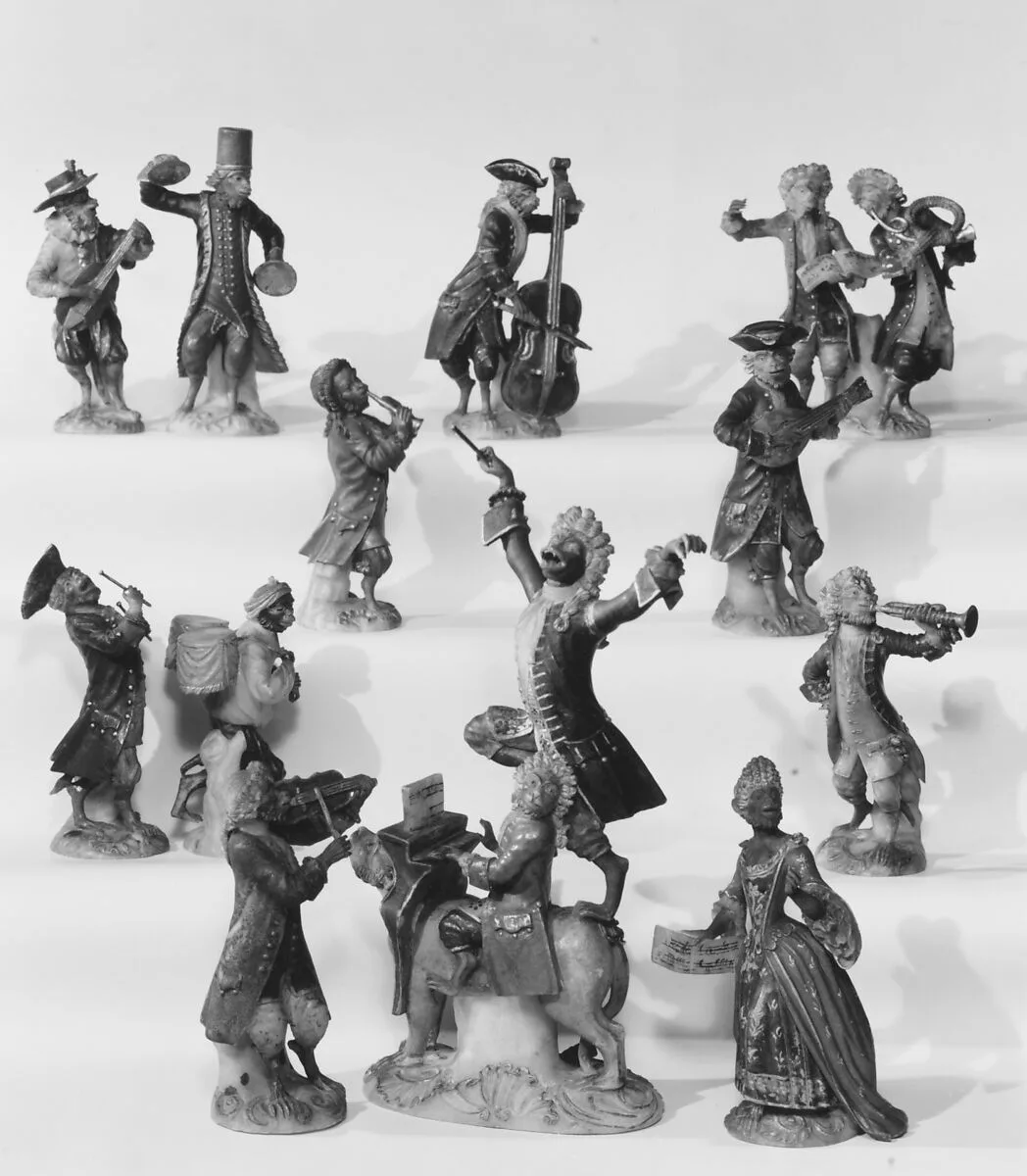 Statuette belonging to a monkey orchestra — Unknown