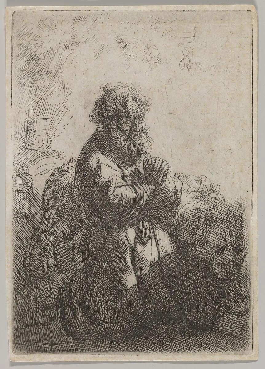 St. Jerome in Prayer — Rembrandt (Rembrandt van Rijn)