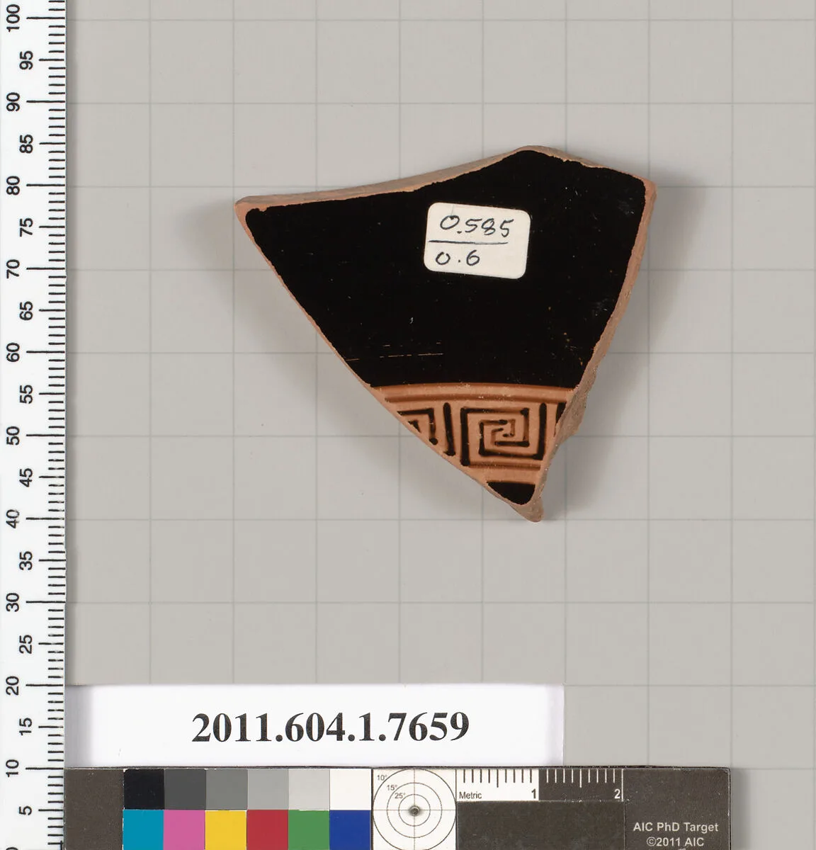 Terracotta fragment of a kylix (drinking cup) — Unknown