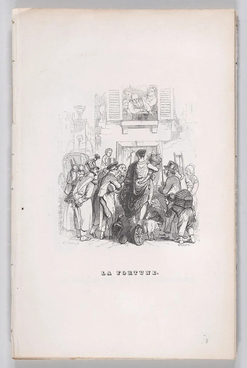 "Fortune" from The Complete Works of Béranger — Pierre Jean de Béranger|J. Constantine Beneworth|J. J. Grandville|Fournier & Perrotin