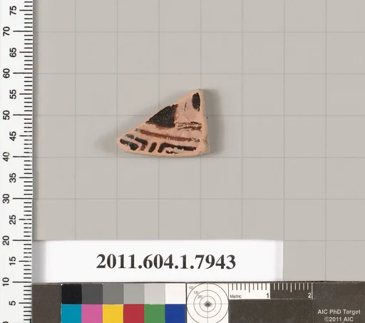 Terracotta fragment of a kylix (drinking cup)