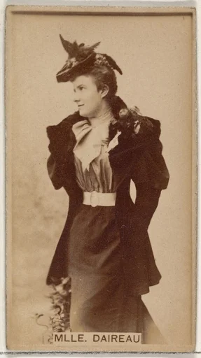 Mlle. Daireaux, from the Actors and Actresses series (N45, Type 8) for Virginia Brights Cigarettes