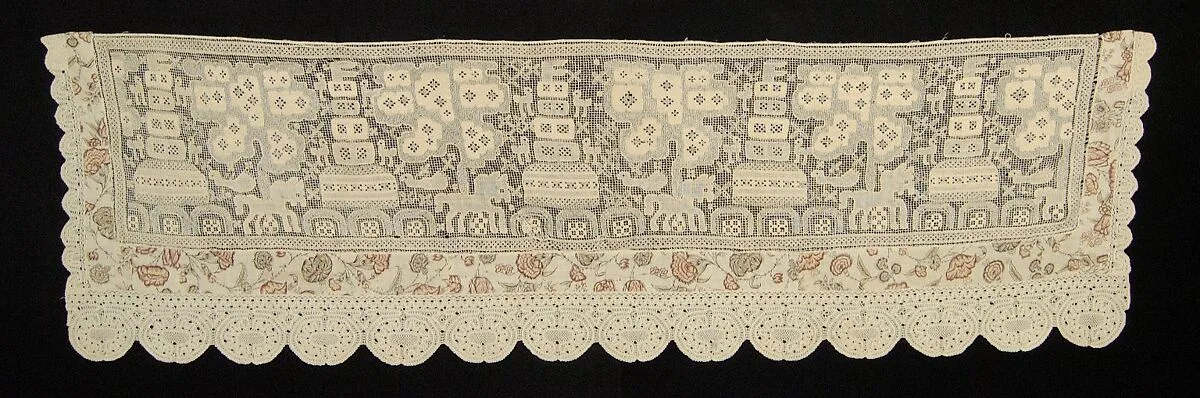 Bed curtain border — Unknown