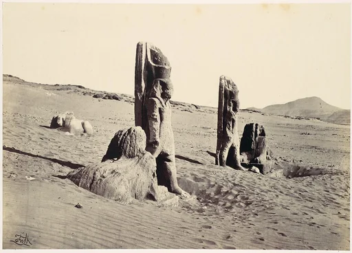 Colossi and Sphynx at Wady Saboua