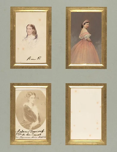 [Madame Demidoff and Unknown Sitters]