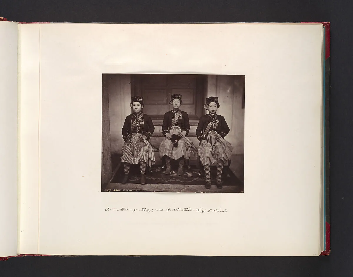 Costume of Amazon Body Guard of the First King of Siam — John Thomson