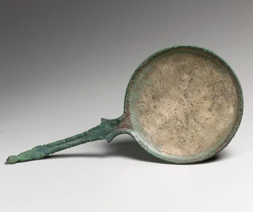 Mirror with Dioskouroi