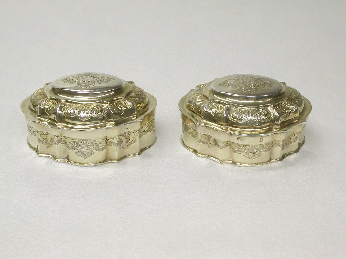 Spice box (one of a pair) — Johann Christoph Stenglin