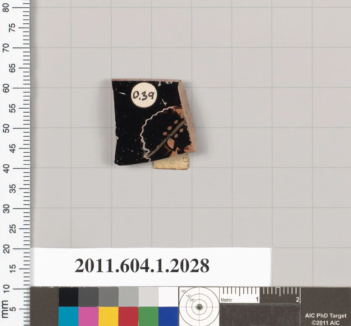 Terracotta rim fragment of a kylix (drinking cup) — Skythes