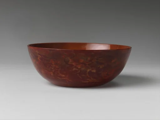 清中期 仿雄黃料器碗|Bowl imitating realgar