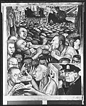 ["Division and Depression" Panel of Diego Rivera's Mural for the New Worker's School, New York City]