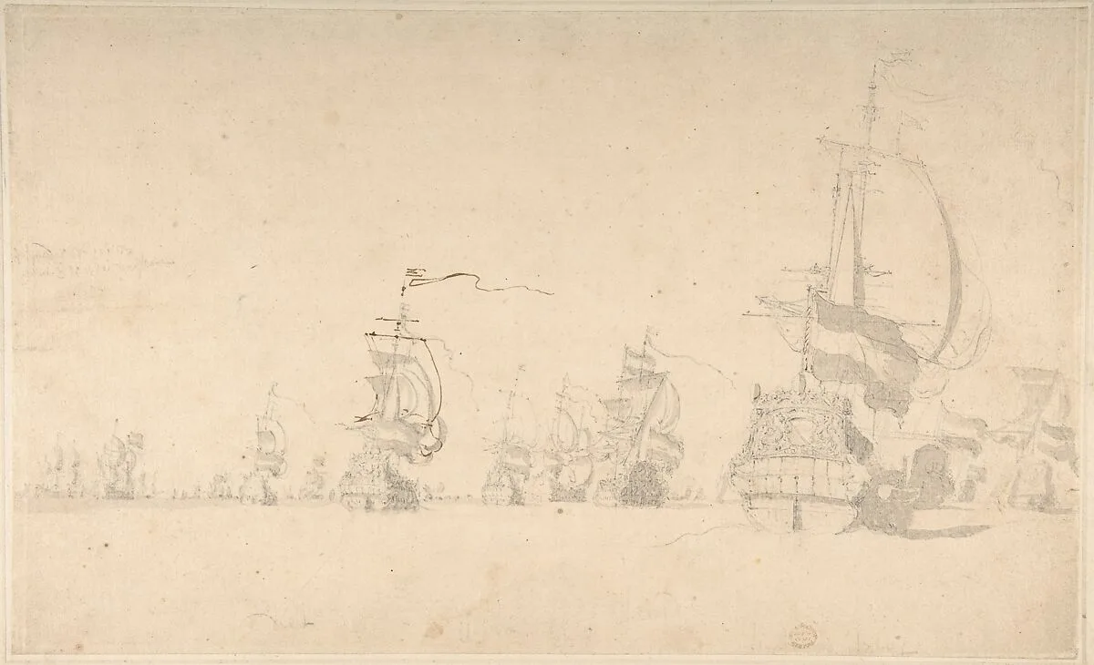 A Fleet — Willem van de Velde II