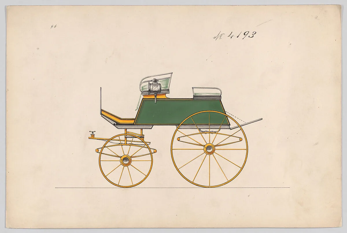 Design for Dog Cart or 2 Wheeler, no. 4193 — Brewster & Co.|Herman Stahmer