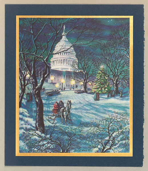 Christmas Card (The Capitol) — American Artists Group|Lionel S. Reiss