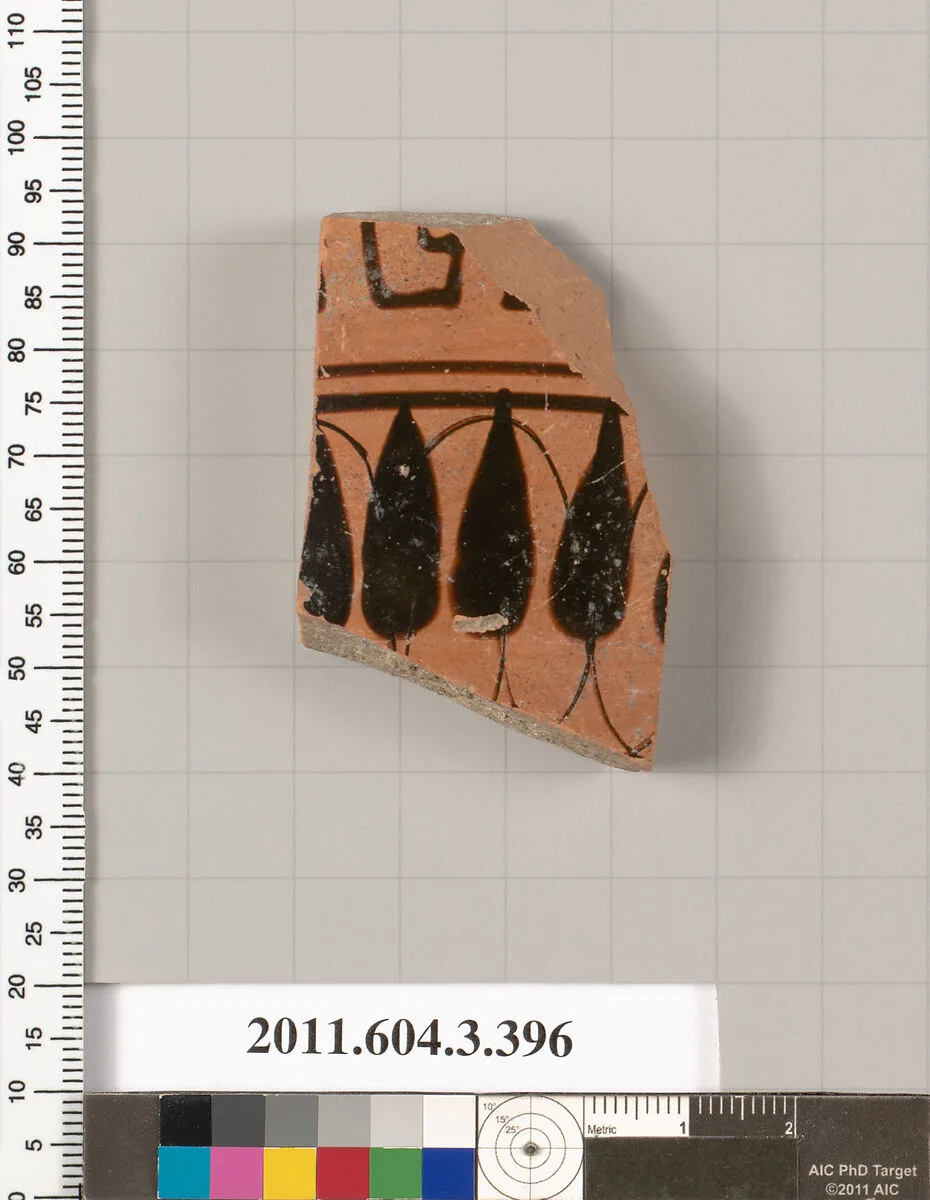 Terracotta fragment of a neck-amphora (jar) — Unknown