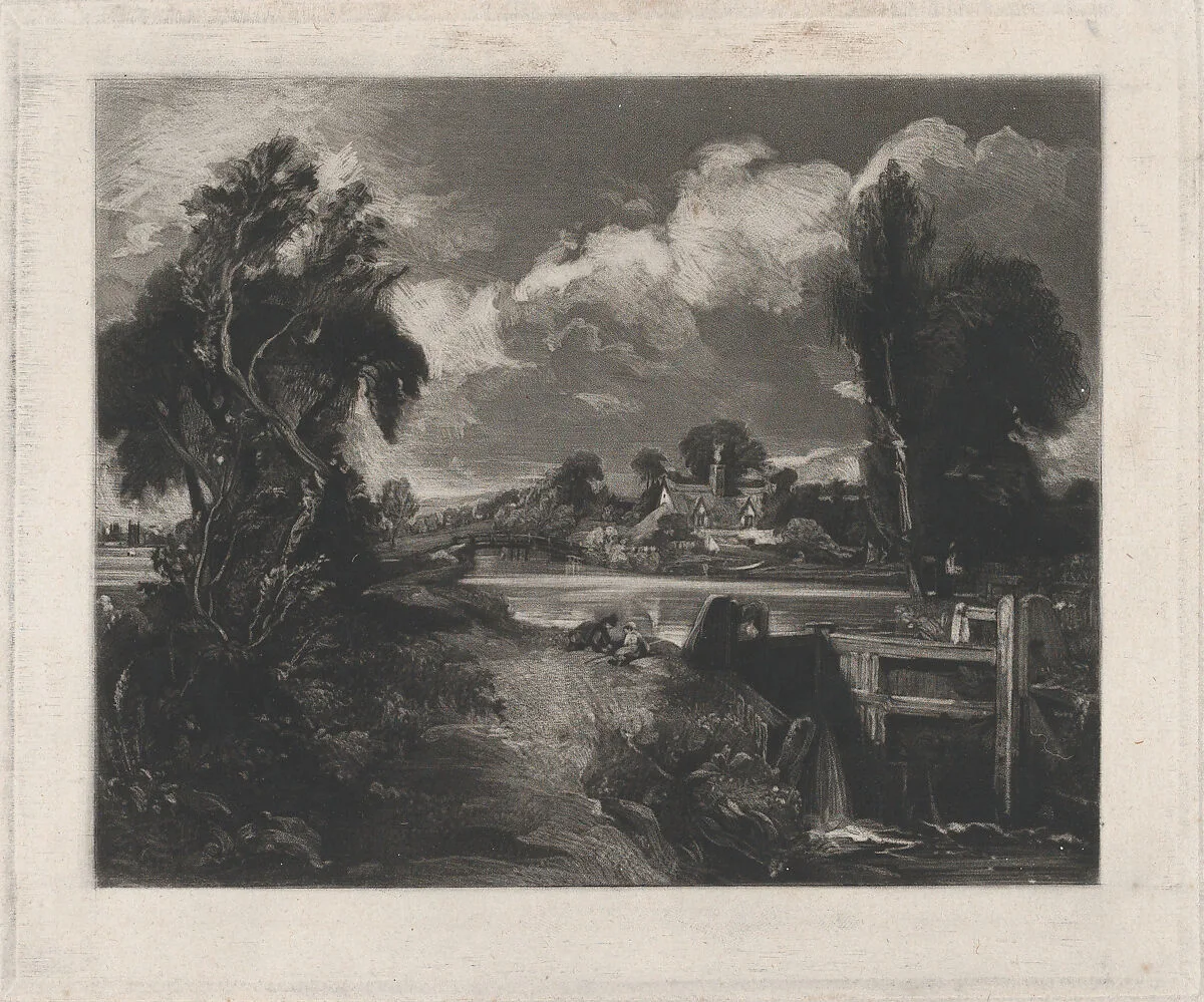 A Lock on the Stour — David Lucas|John Constable