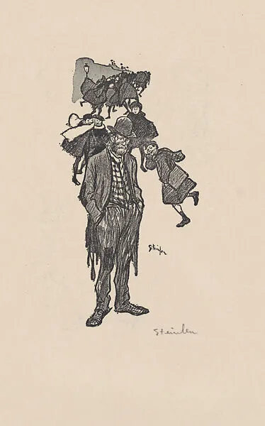 Dans la Vie (Proof for Book Illustration) — Théophile-Alexandre Steinlen
