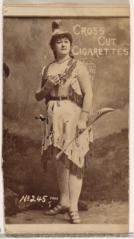 Card Number 245, from the Actors and Actresses series (N145-1) issued by Duke Sons & Co. to promote Cross Cut Cigarettes — W. Duke, Sons & Co.